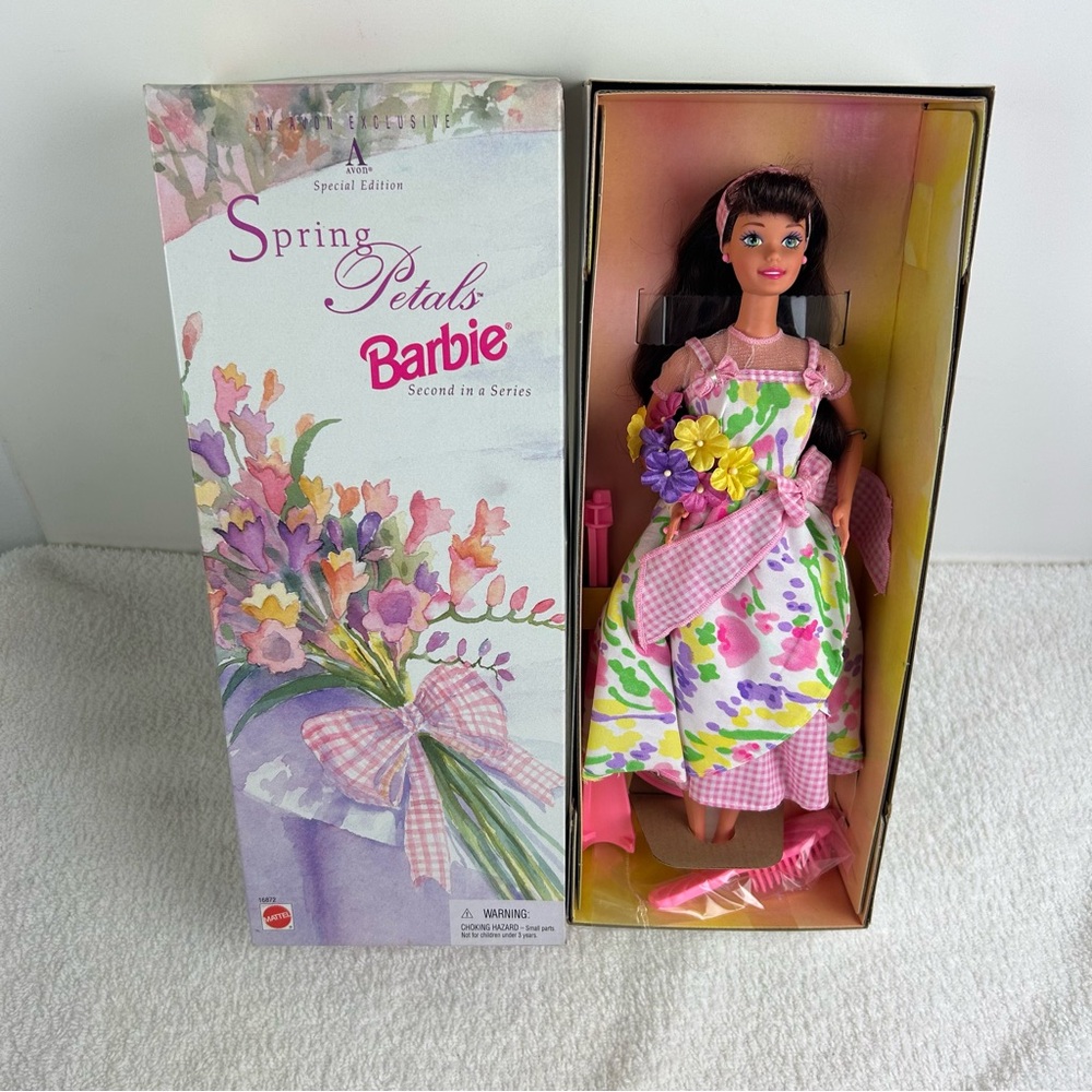VTG NOS 1996 'Spring Petals' Avon Exclusive Barbie Doll (2nd in Series) Mattel